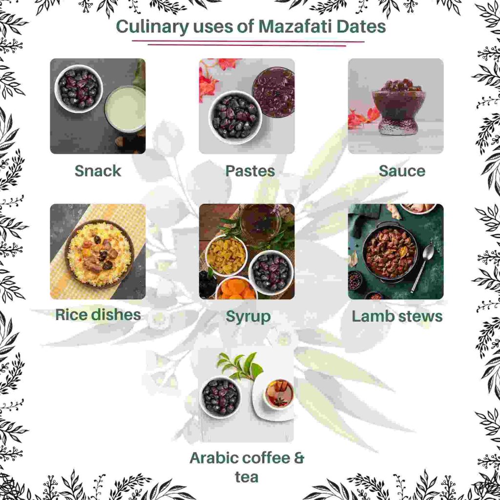 Culinary Uses of Mazafati Dates