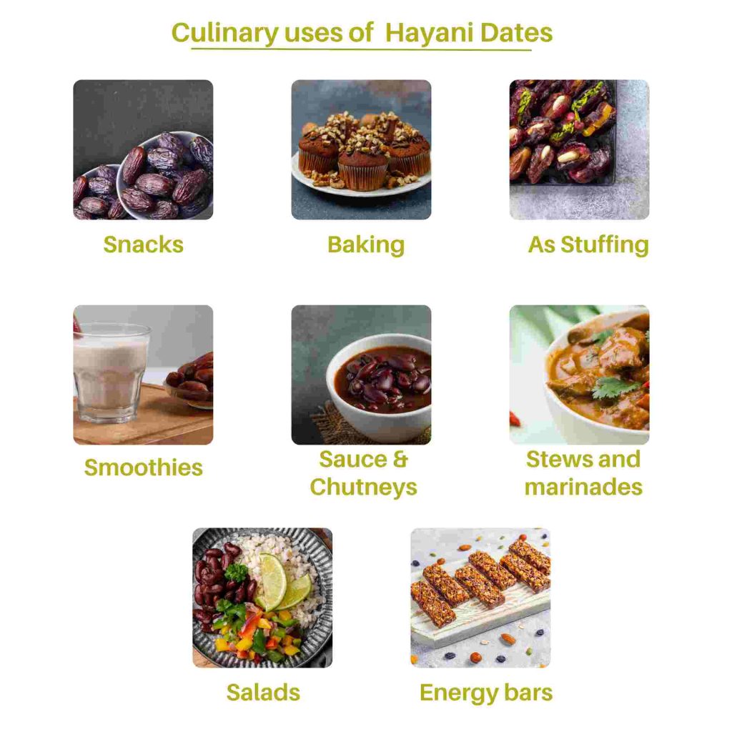 Hayani Dates Culinary uses