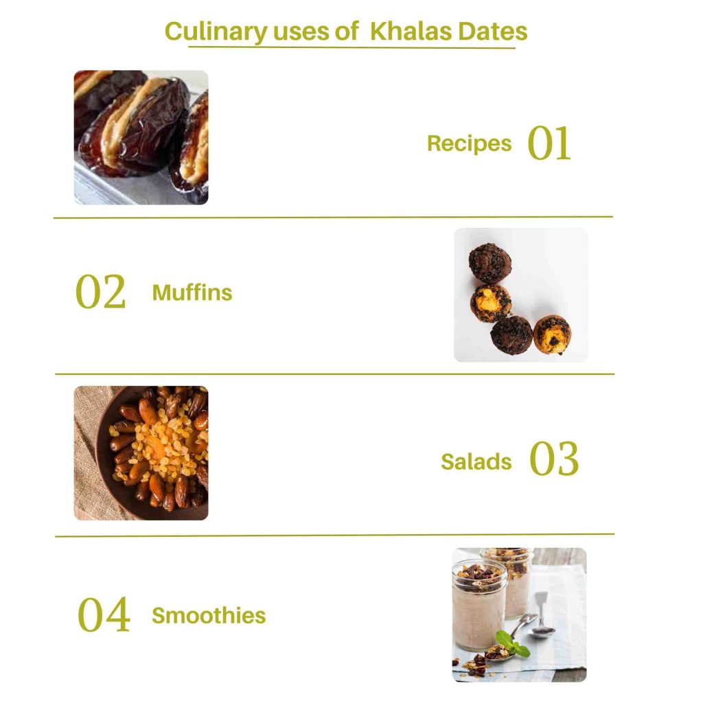 Khalas Dates Culinary uses